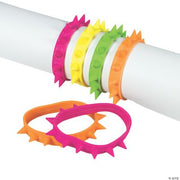 Neon Spike Bracelets - 24 Pieces