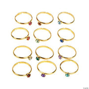 Birthstone Rings - 36 Pieces