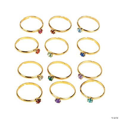 Birthstone Rings - 36 Pieces