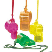 Transparent Whistles - 12 Pieces