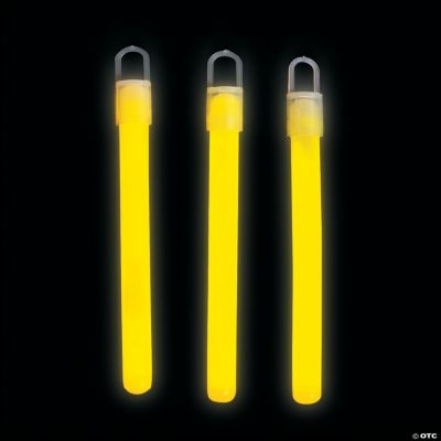 4" Yellow Lightsticks - 12 Pieces