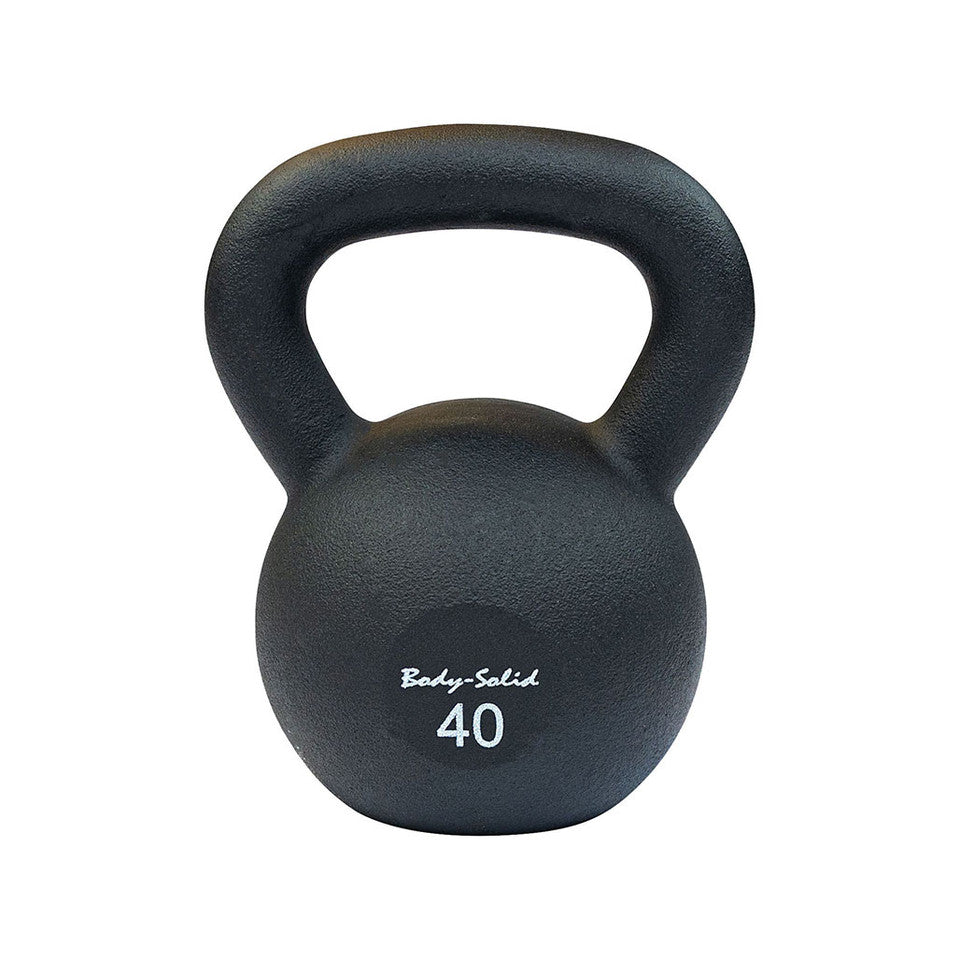 Cast Iron Powder Coated Black Kettle Bell 40Lb