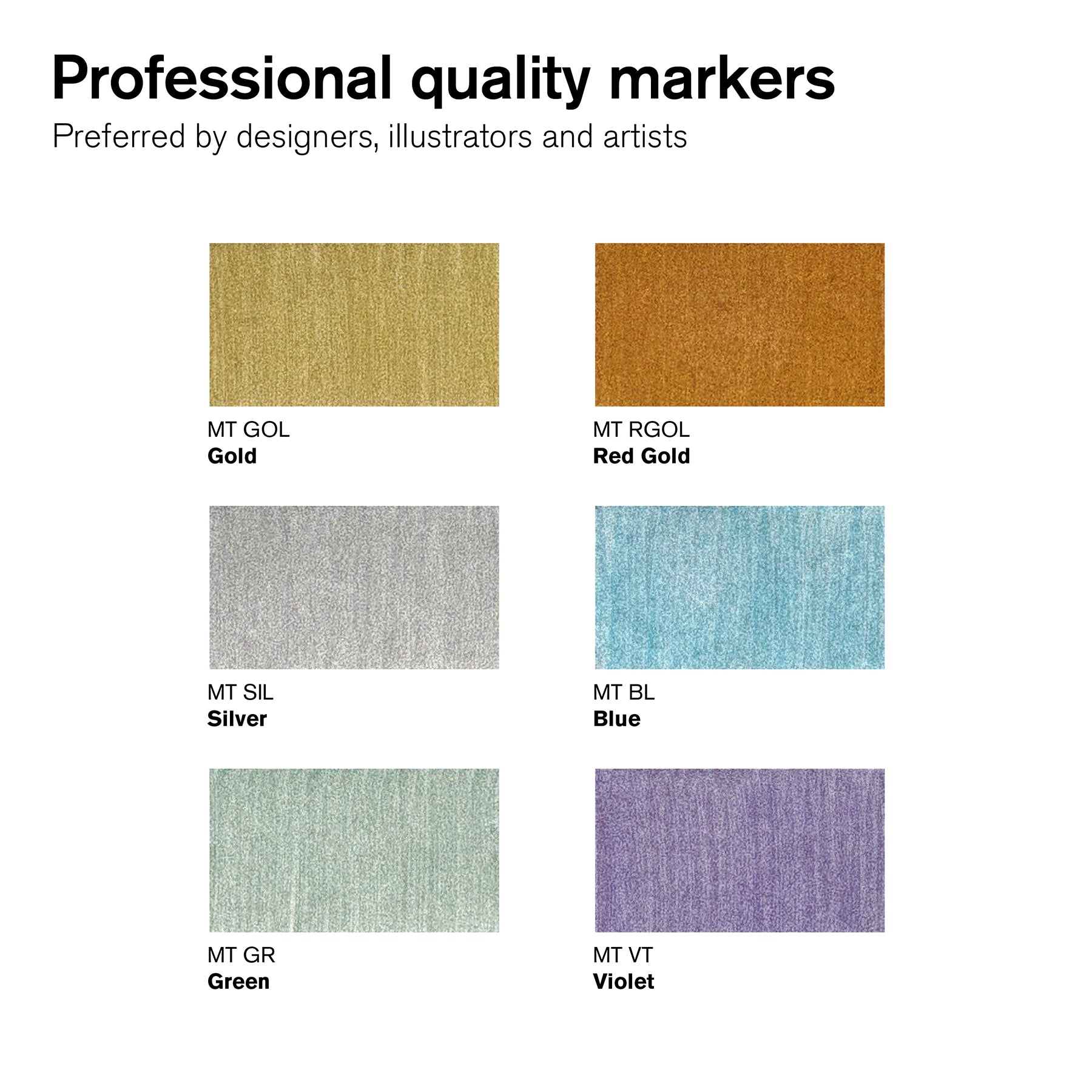 WN ProMarker Metallic 6 Set
