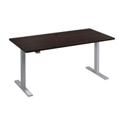 Bush Business Furniture Move 60 Series 60W x 30D Electric Height Adjustable Standing Desk in Black Walnut with Metallic Gray Base - 59.45" Width x 29.37" Depth x 47.69" Height