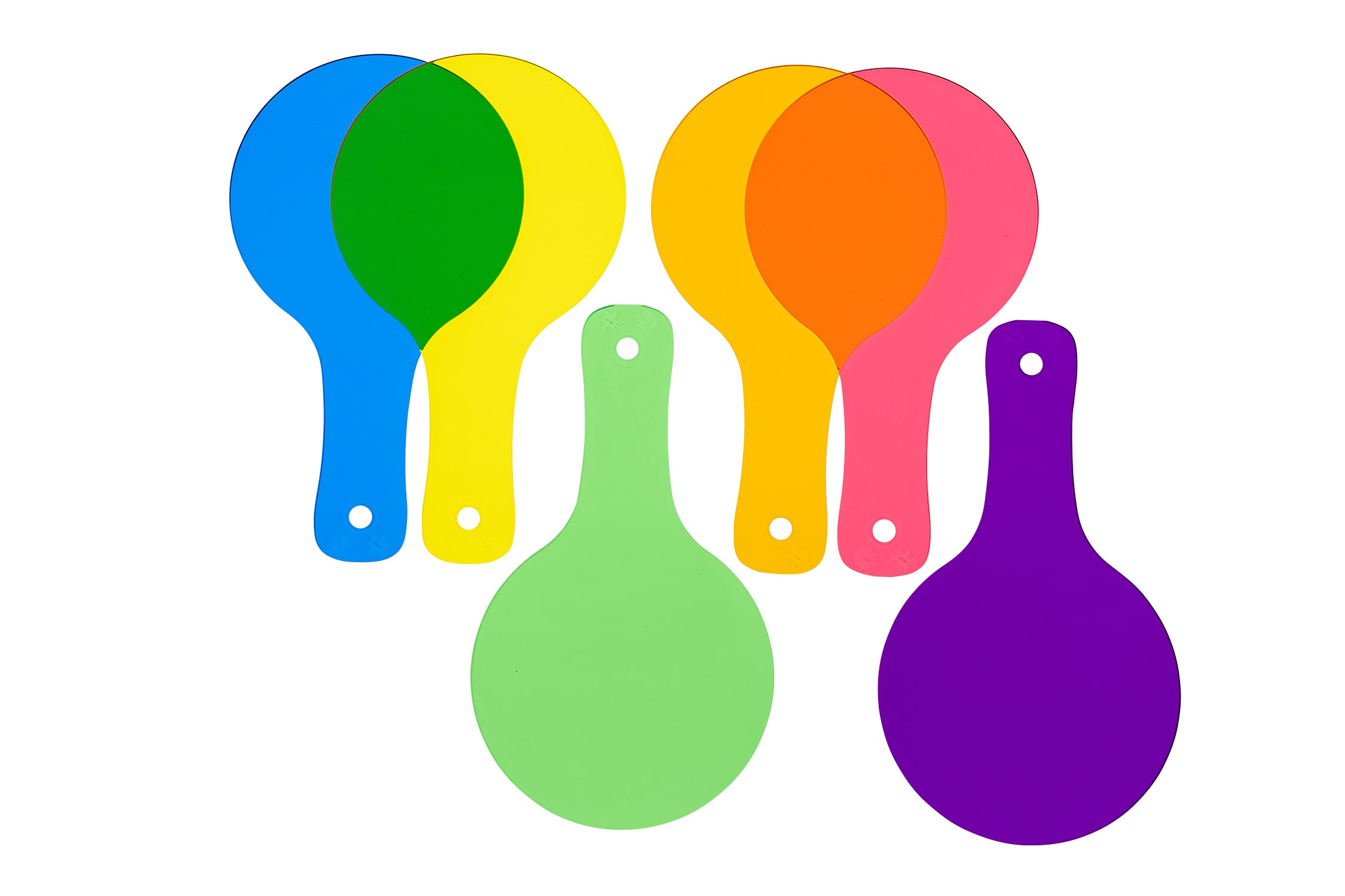 Color Paddles - Set of 6