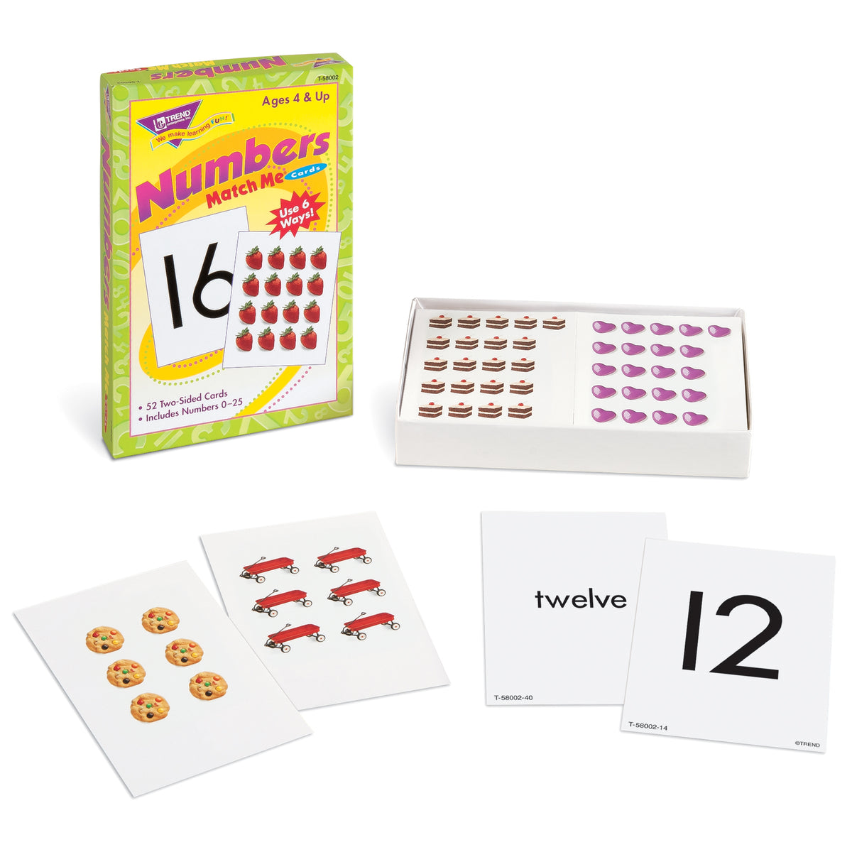 MATCH ME CARDS NUMBERS 0-25 52/BOX