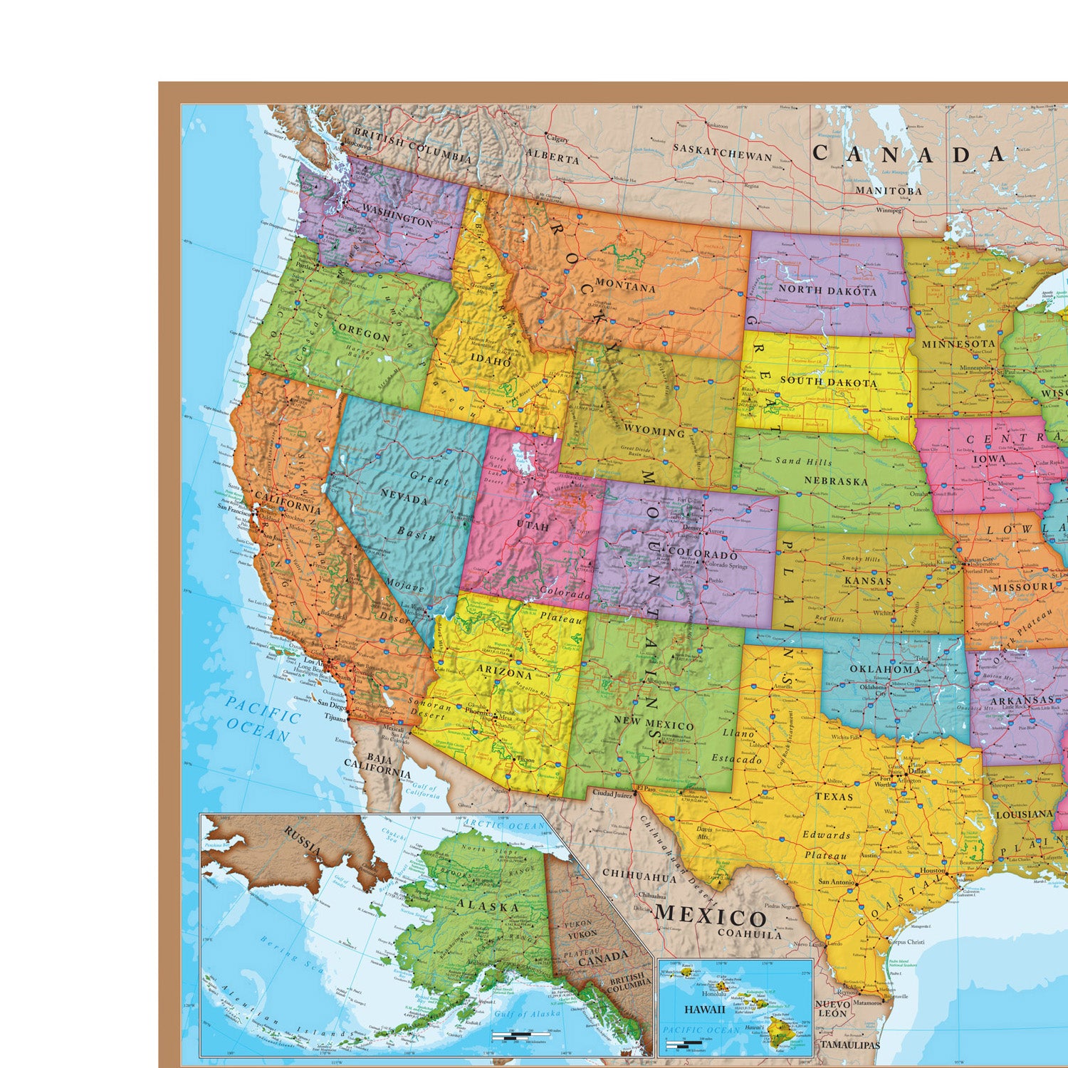 USA Puzzle, 24" Height, 36" Width, 500 Pieces