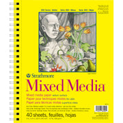 300 Series Mixed Media Pad, Side Wire Binding, 40 Sheet, 9x12 inch, 1 Count