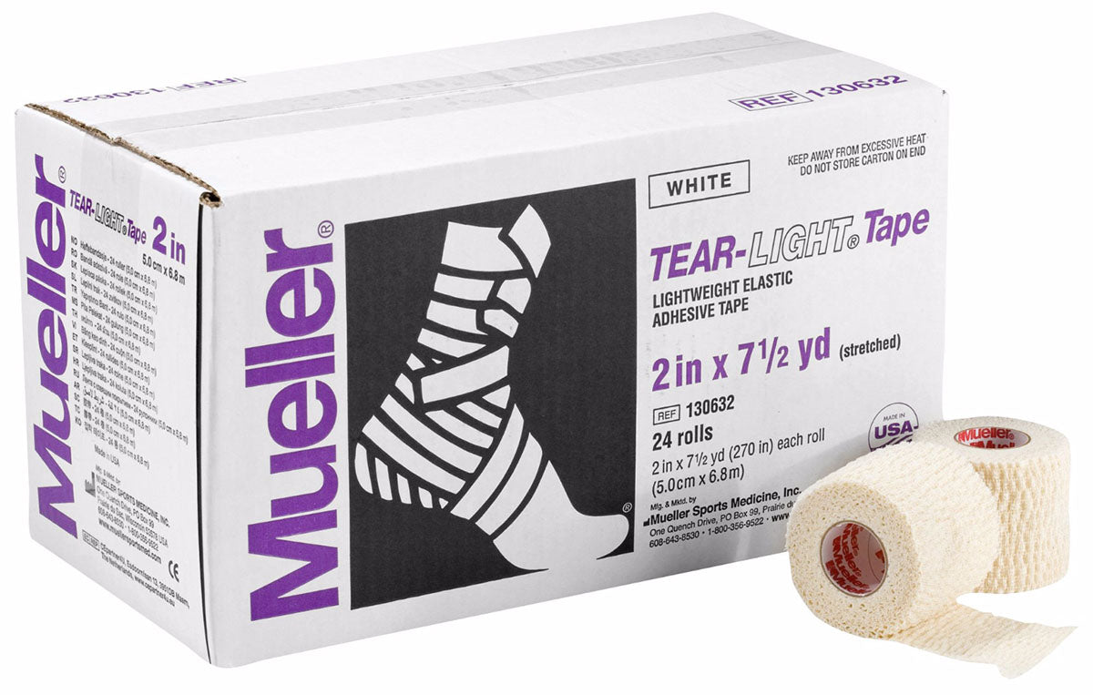 Mueller Tear-Light Tape, 2" x 7.5 yd - 24 rolls