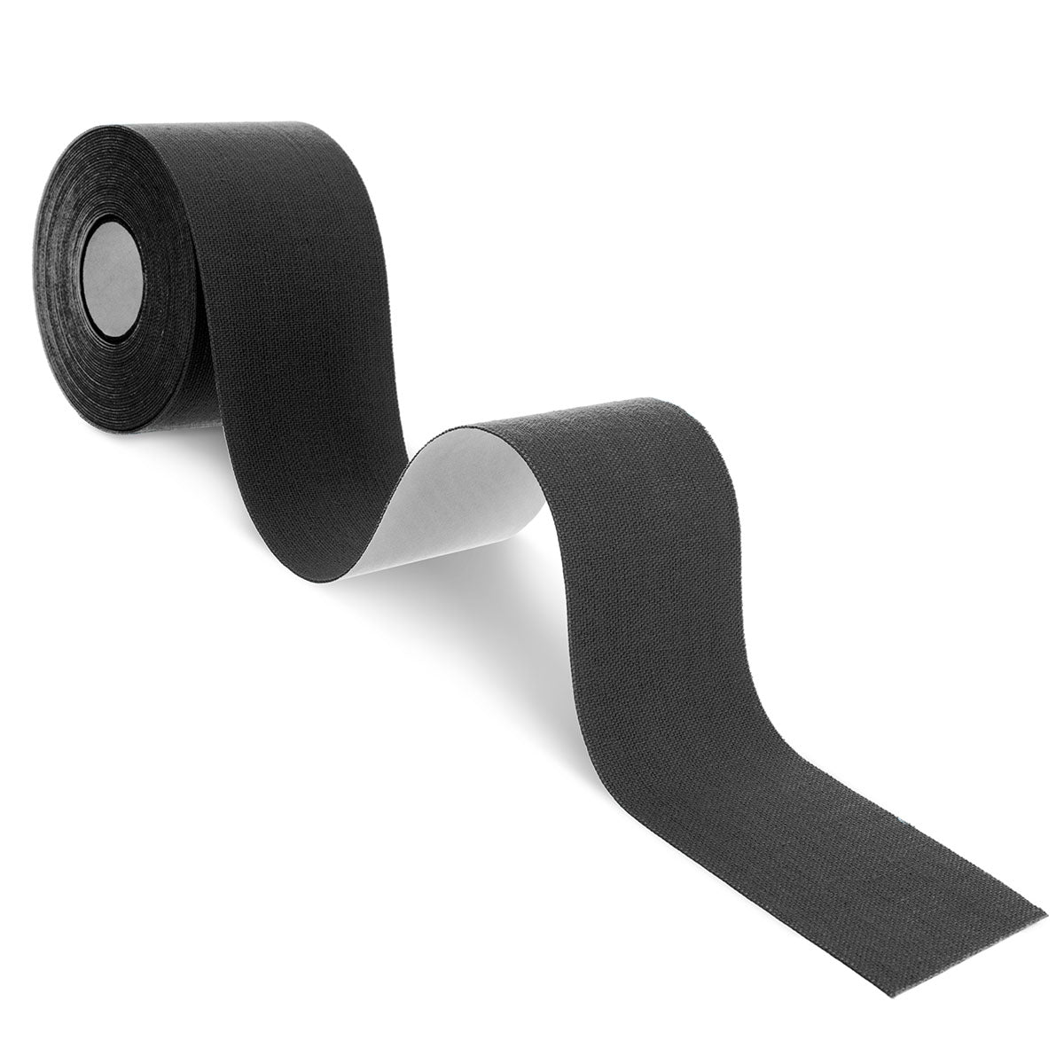 SpiderTech Kinesiology Tape, Standard Size Roll, 2" x 16.4', Black, Each