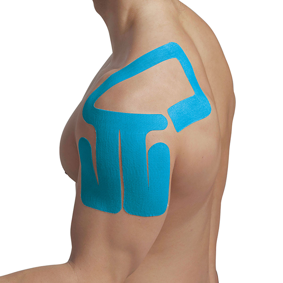 SpiderTech Pro-Cut Kinesiology Tape, Left Shoulder, Blue, Pack of 4