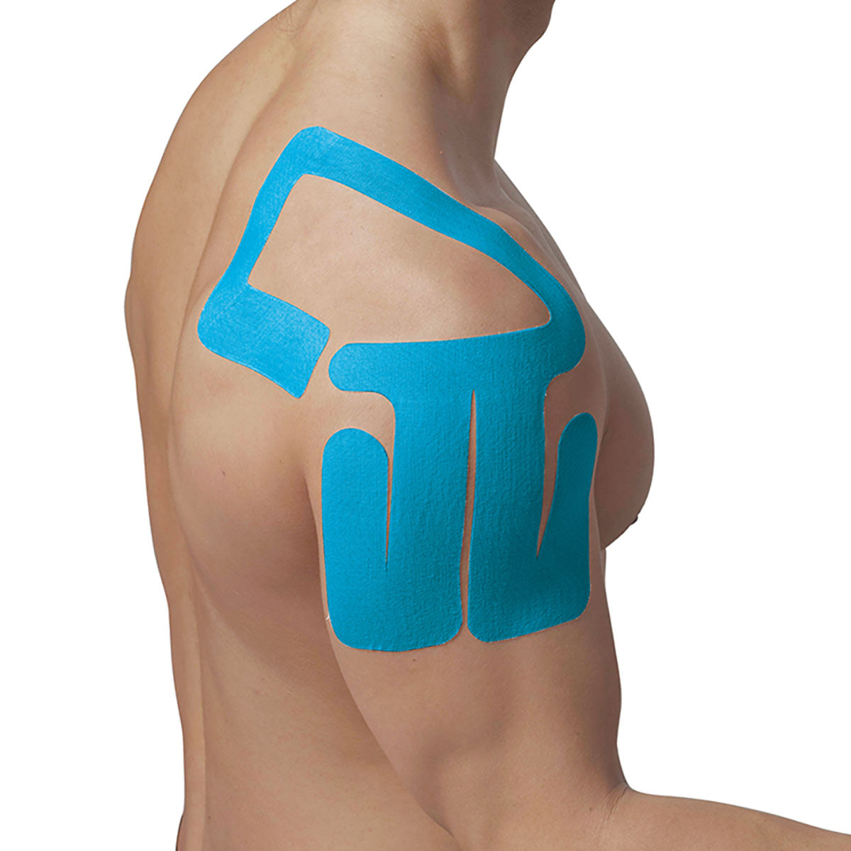 SpiderTech Pro-Cut Kinesiology Tape, Right Shoulder, Blue, Pack of 4