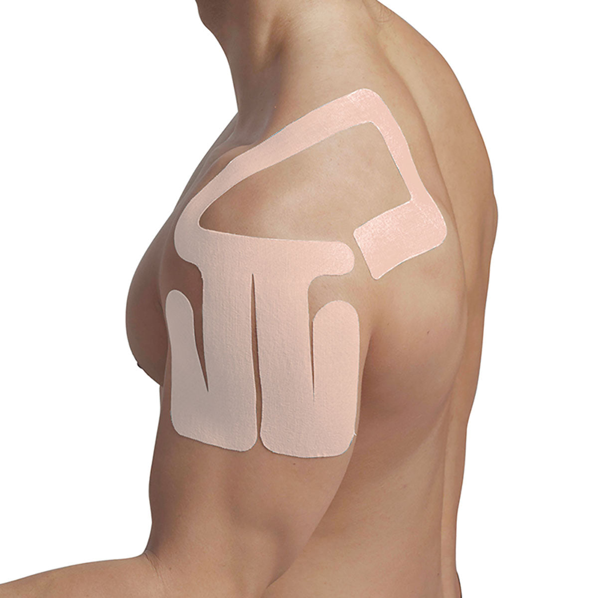 SpiderTech Pro-Cut Kinesiology Tape, Left Shoulder, Gentle, Pack of 4