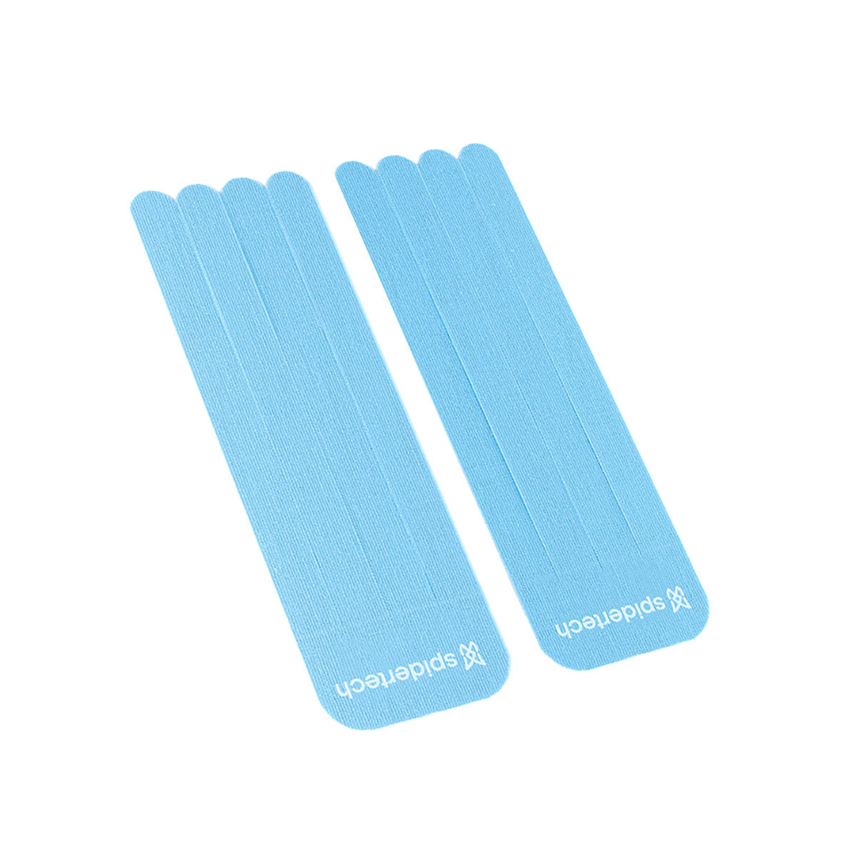 SpiderTech Pro-Cut Kinesiology Tape, Small Fan, Blue, Pack of 20