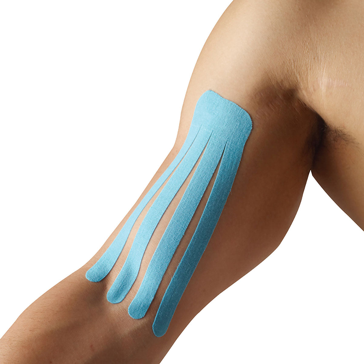 SpiderTech Pro-Cut Kinesiology Tape, Small Fan, Blue, Pack of 20