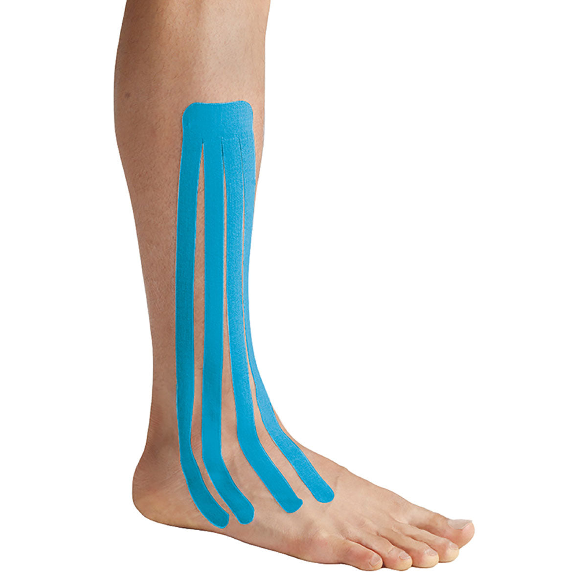 SpiderTech Pro-Cut Kinesiology Tape, Fan, Blue, Pack of 10