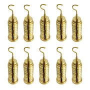 Slotted Weight Set with Hanger, Brass, Twelve Piece, Pack of 10