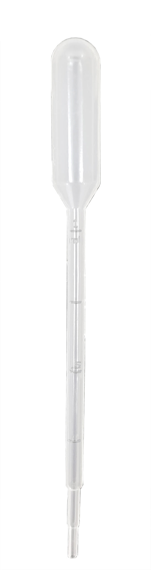 Pipette Disposable Transfer 5ml volume graduated to 1ml by 1/4ml 150mm length non sterile. Pack 500.