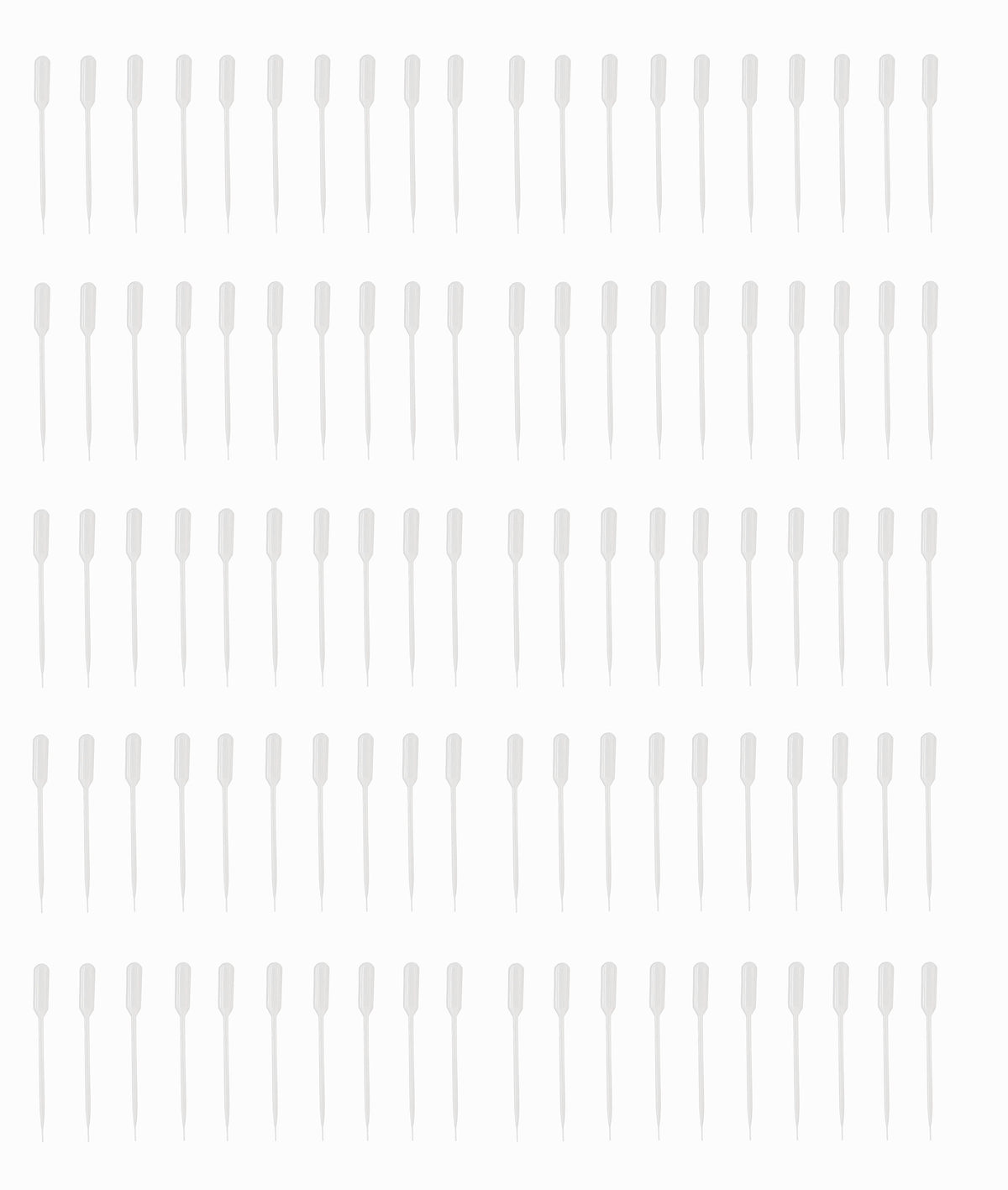 Pipette Disposable Dropper, Plastic, 5ml Micro Tip, Pack of 100