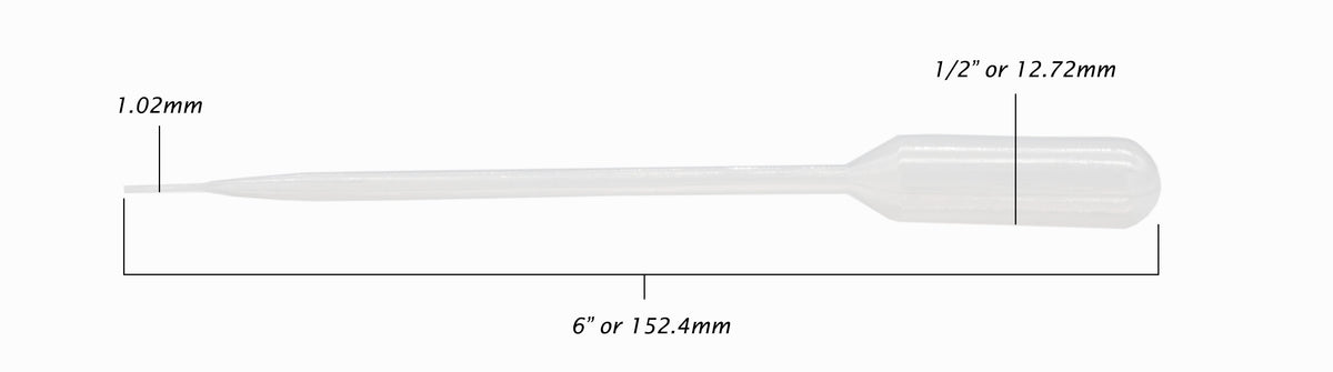 Pipette Disposable Dropper, Plastic, 5ml Micro Tip, Pack of 500