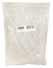 Pipette Disposable Transfer 3ml volume, graduated by 1/4ml up to 1ml LDPE. Pack 100.