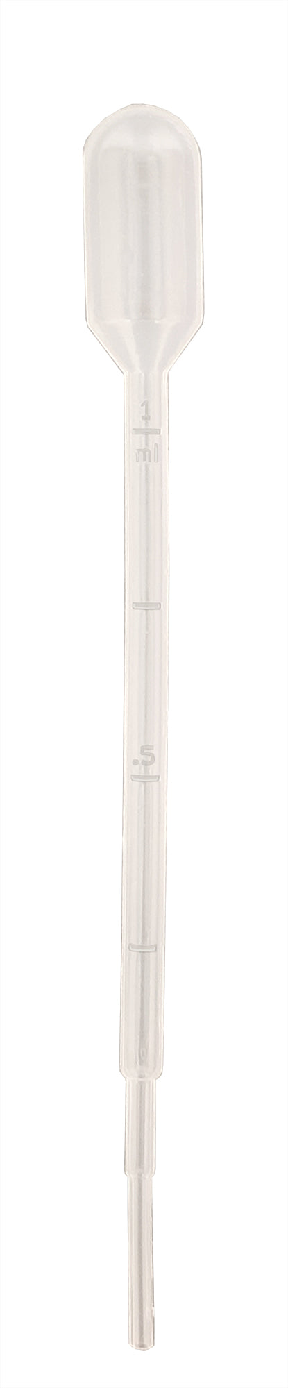 Pipette Disposable Transfer 3ml volume graduated to 1/4ml up to 1ml LDPE. Pack 500.