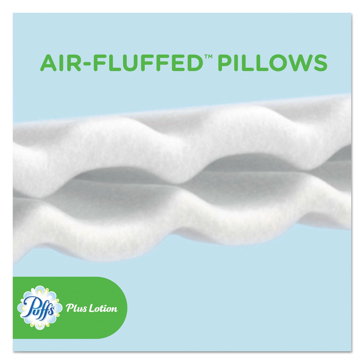 Puffs Plus Lotion Facial Tissue - 2 Ply - 8.20" Width x 8.40" Length - White - 124/Box - 6 / Pack