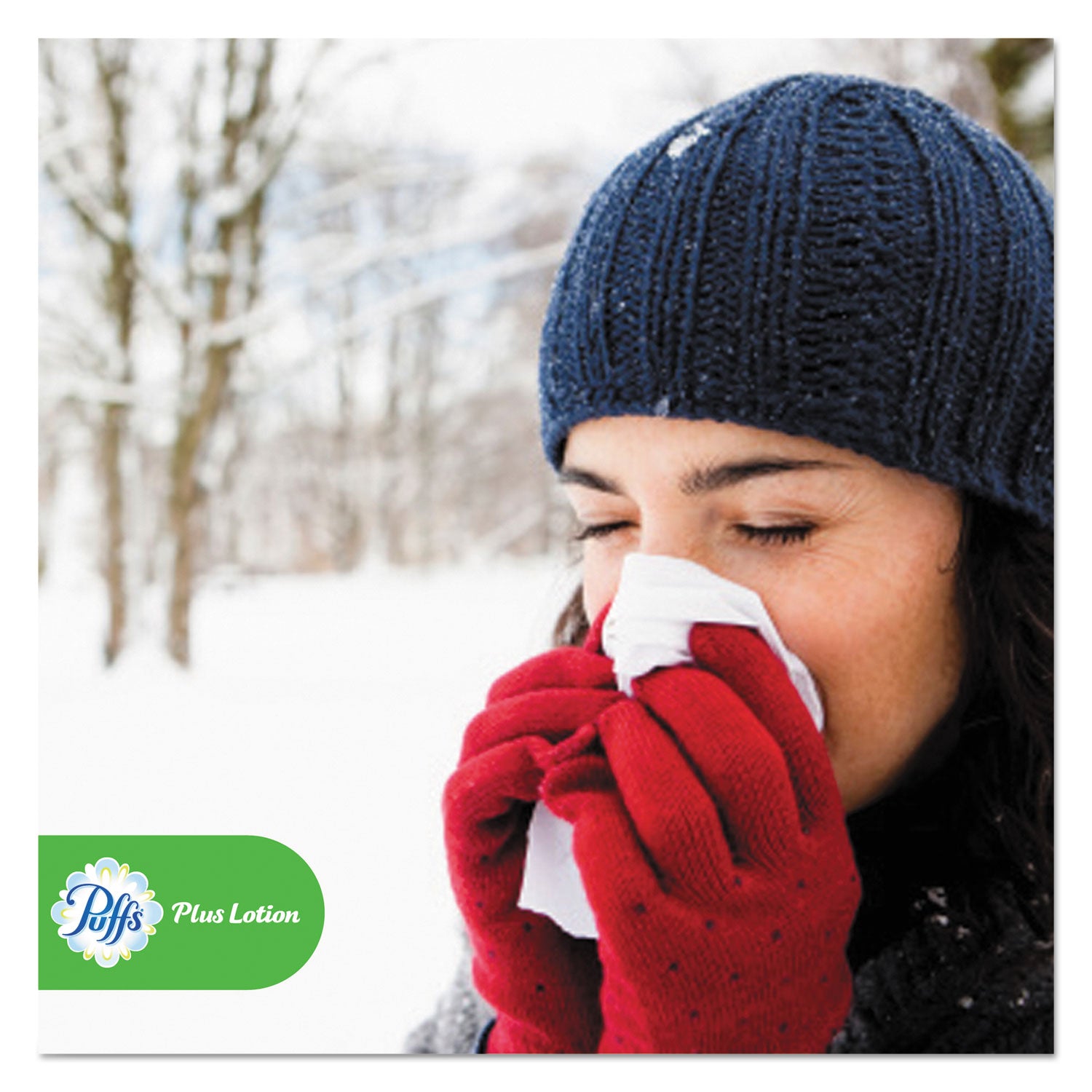 Puffs Plus Lotion Facial Tissue - 2 Ply - 8.20" Width x 8.40" Length - White - 124/Box - 6 / Pack