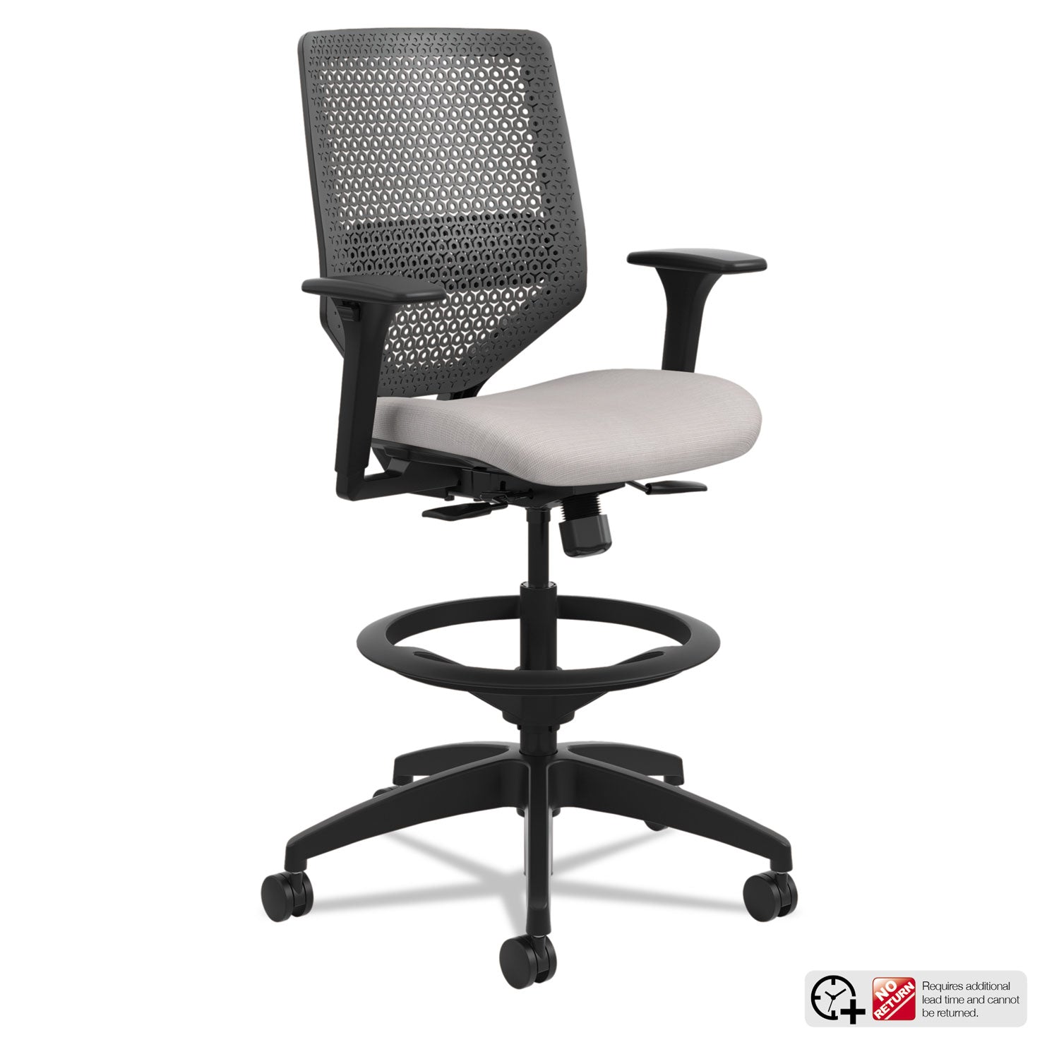 5-star Base - Gray - Armrest - 1 Each