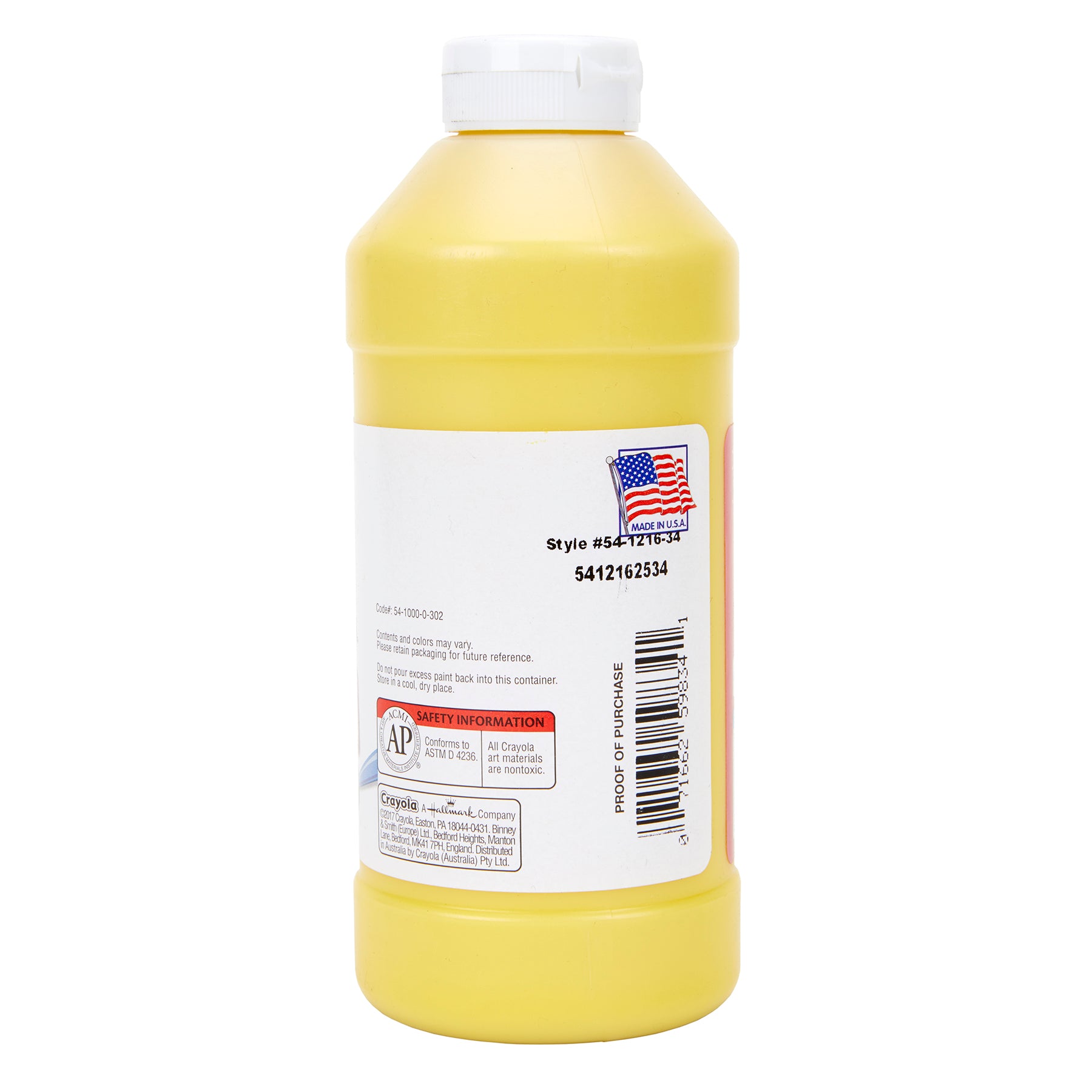 Premier Tempera Paint 16 oz, Yellow