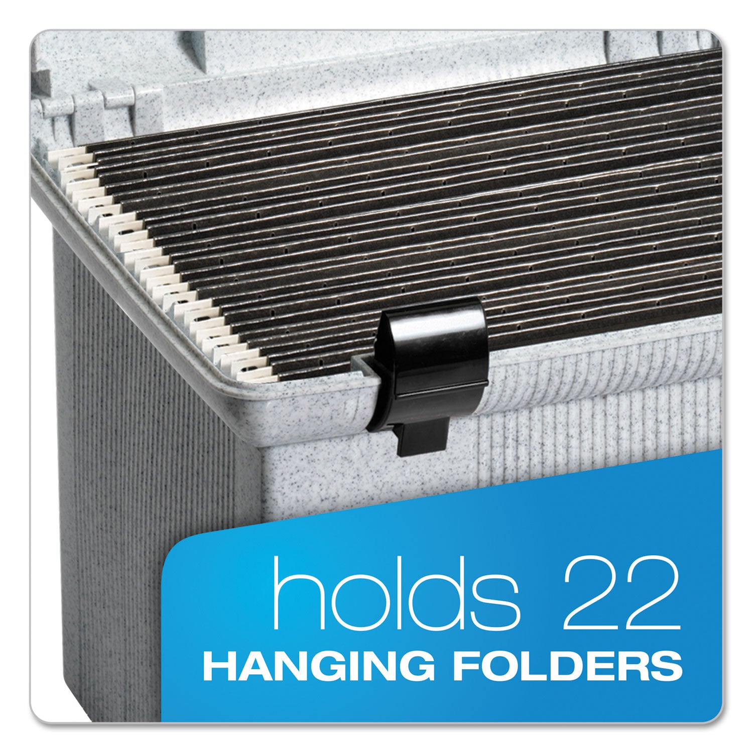 Pendaflex Portafile File Storage Box - External Dimensions: 14" Width x 11.1" Depth x 11" Height - Granite - For File - 1 Each