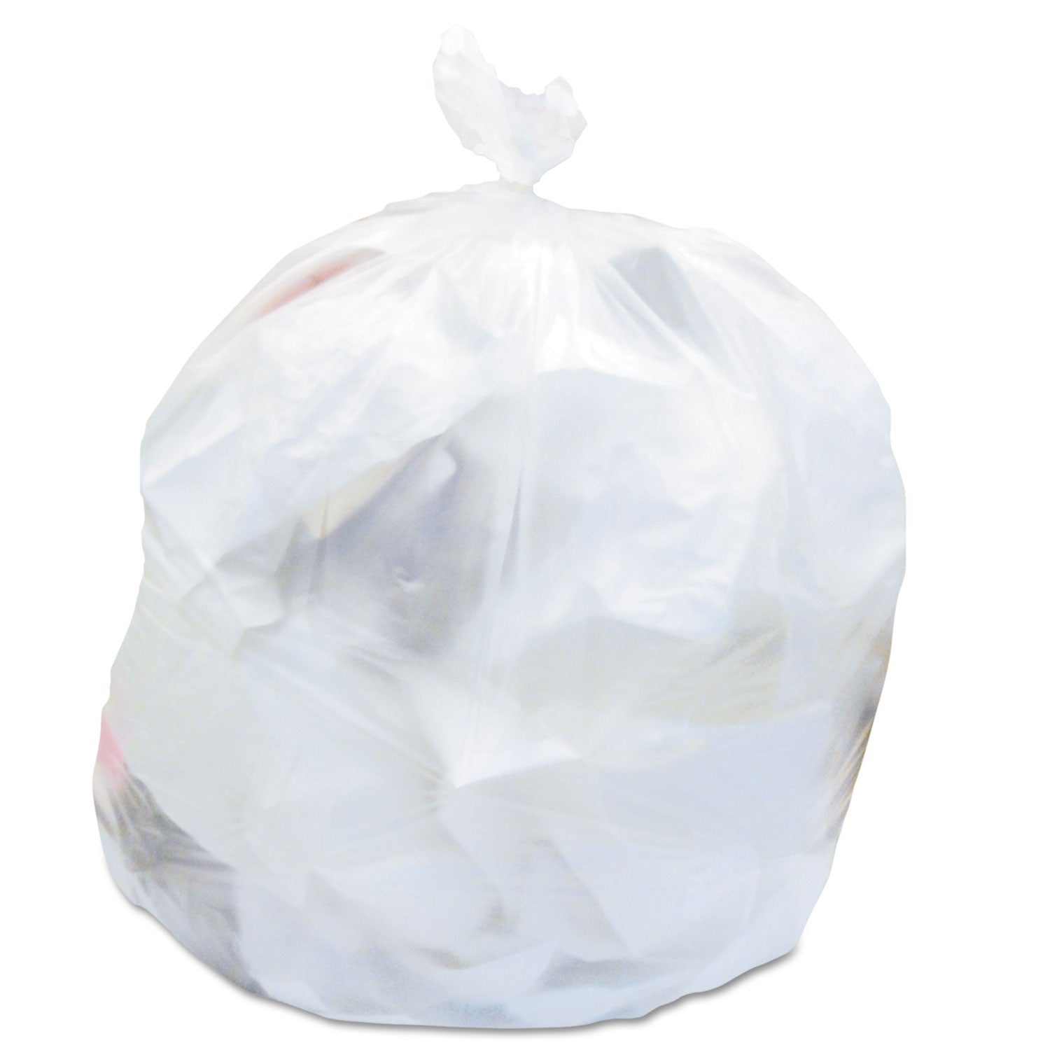10 gal Capacity - 24" Length x 24" Width x 0.24 mil (6 Micron) Thickness - High Density - Natural - High-density Polyethylene (HDPE) - Can - 50/Roll - 20 / Carton