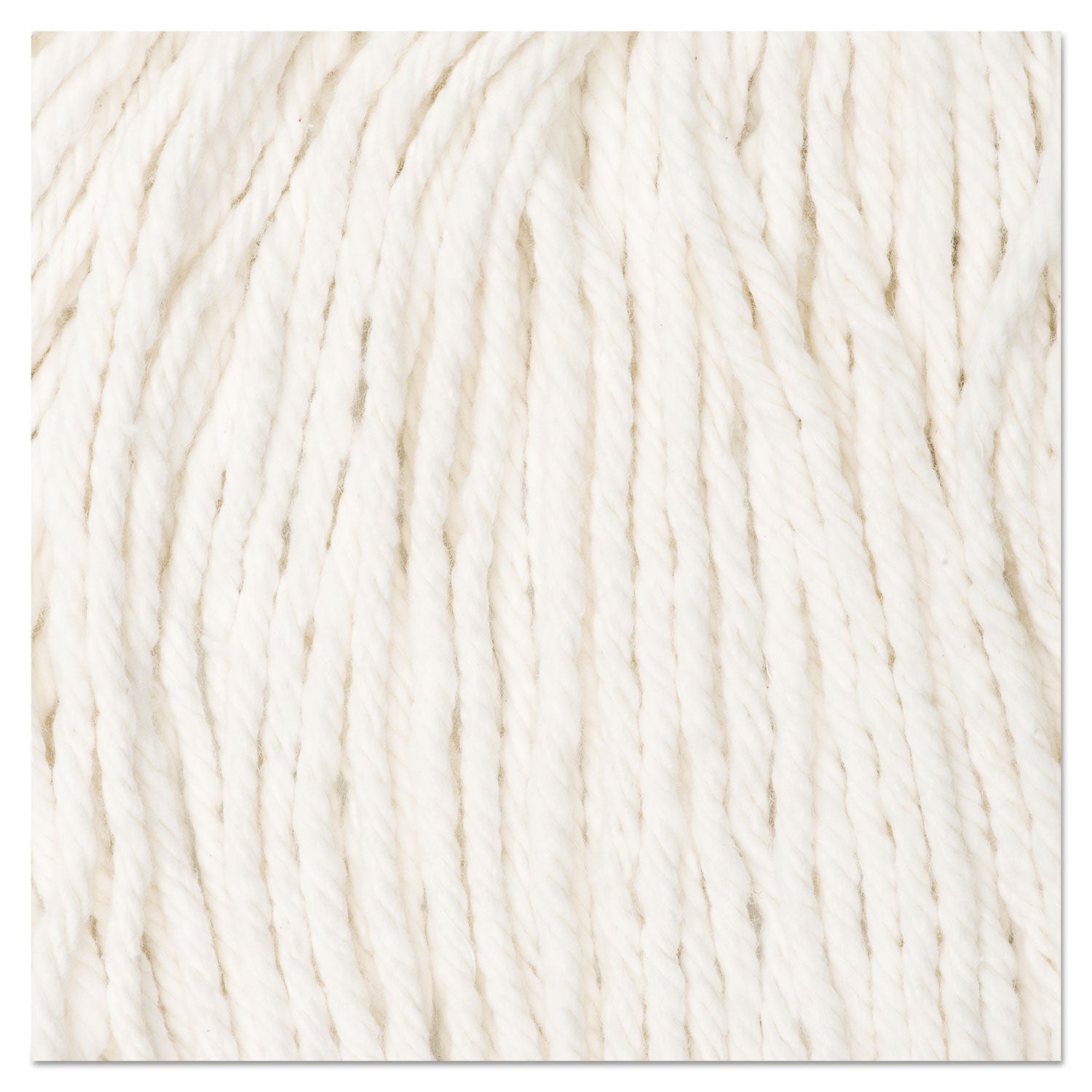 Cut-End Wet Mop Head, Cotton, #16, White, 12/carton
