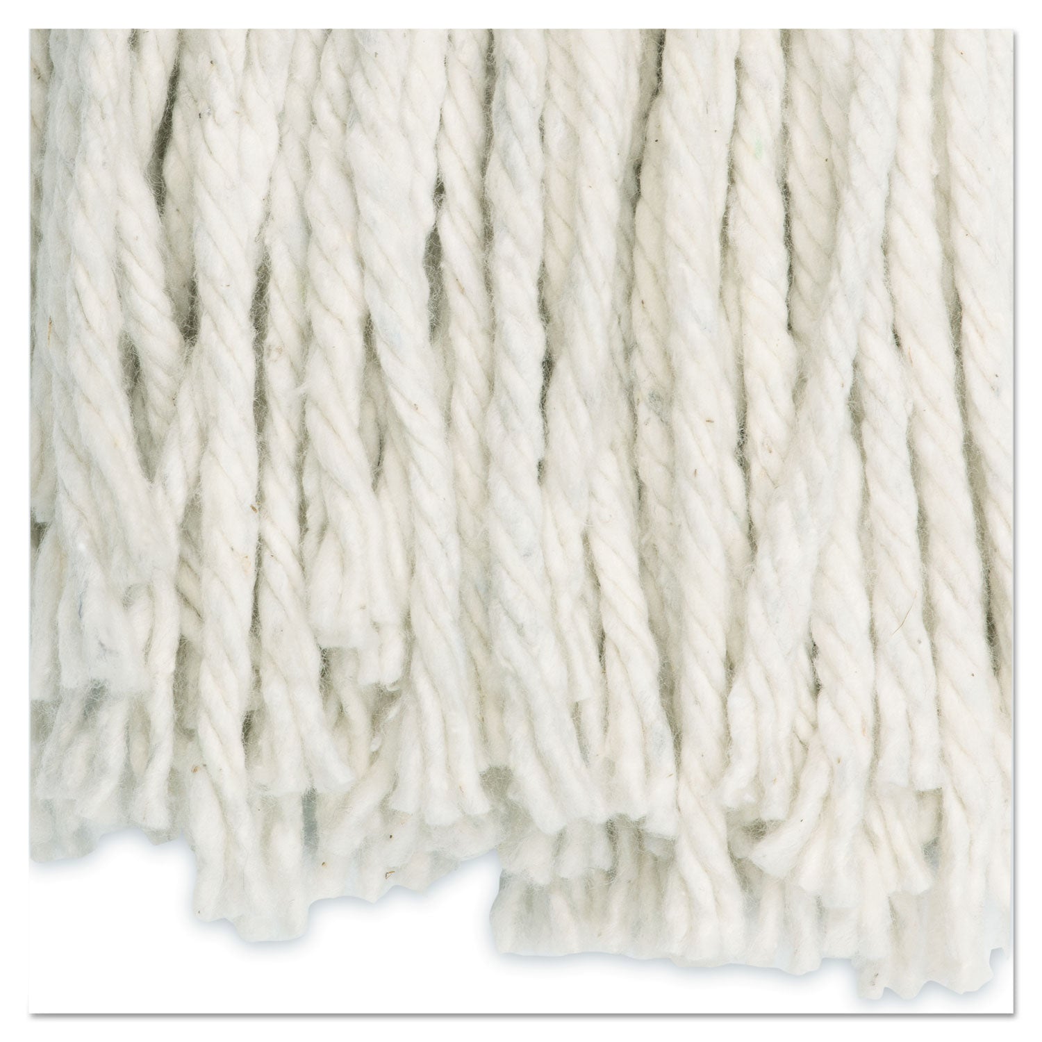 Cut-End Wet Mop Head, Cotton, White, #20, 12/carton