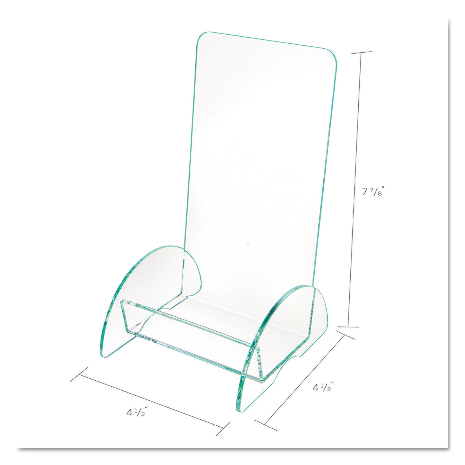 8" Height x 4.50" Width x 3.75" Depth - Durable, Lightweight - Clear - Glass, Plastic, Acrylic - 1 Each