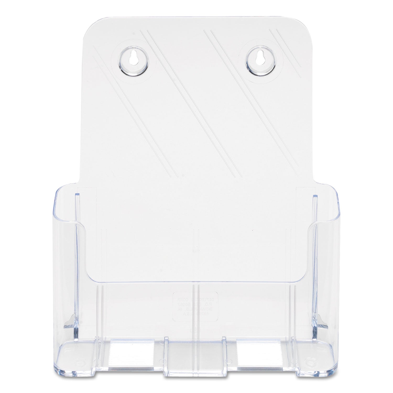 Deflecto Single Compartment DocuHolder - 1 Pocket(s) - 10.75" Height x 9.25" Width x 3.75" Depth - Desktop - Magazine Size - Clear - Plastic - 1 Each