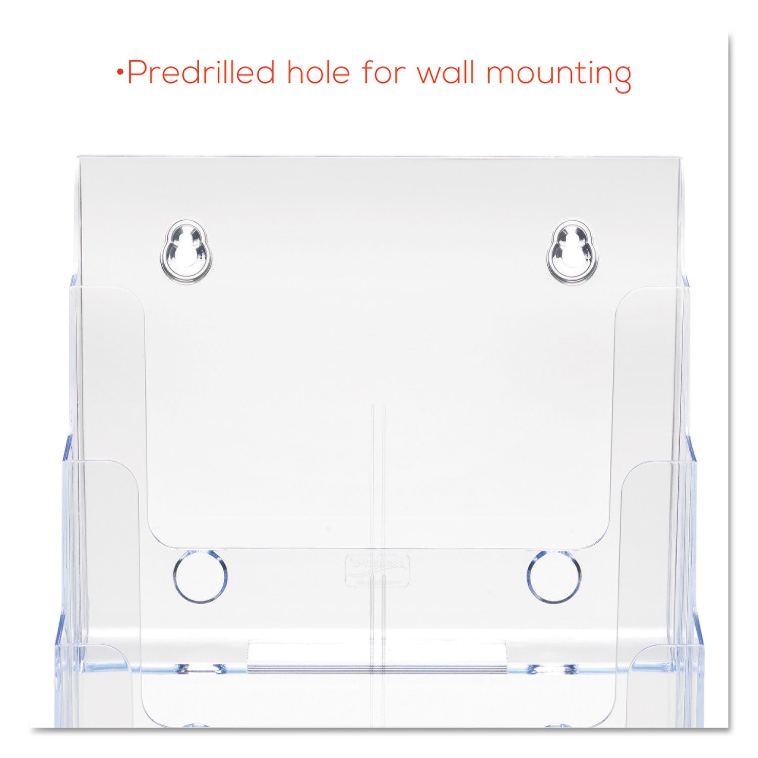 Deflecto Multi-Compartment DocuHolder - 920 x Sheet - 4 Compartment(s) - Compartment Size : 1.57" - 13.50" Height x 9.25" Width x 7" Depth - Desktop - Clear - Polystyrene - 1 Each