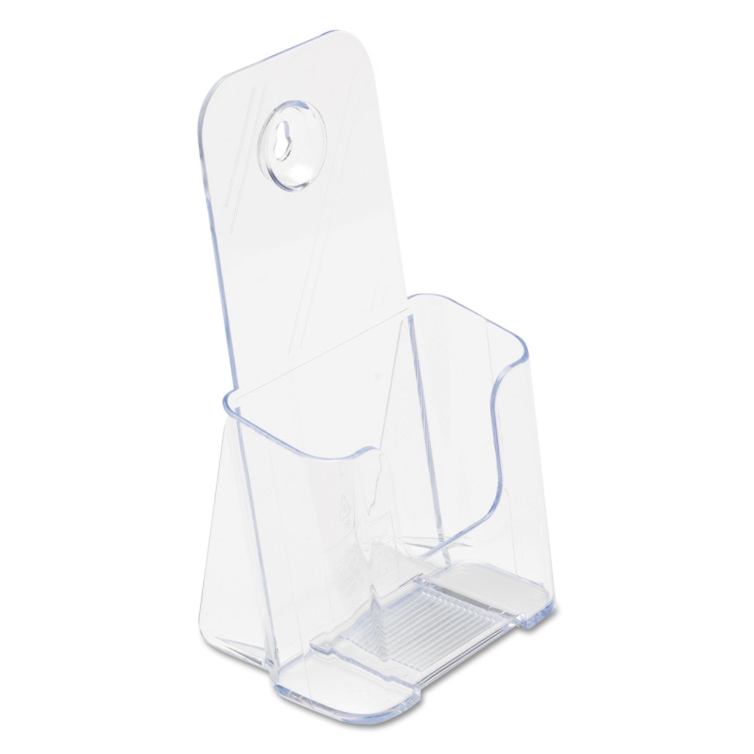 Deflecto Single Compartment DocuHolder - 1 Pocket(s) - 7.75" Height x 4.38" Width x 3.25" Depth - Desktop - Clear - Plastic - 1 Each