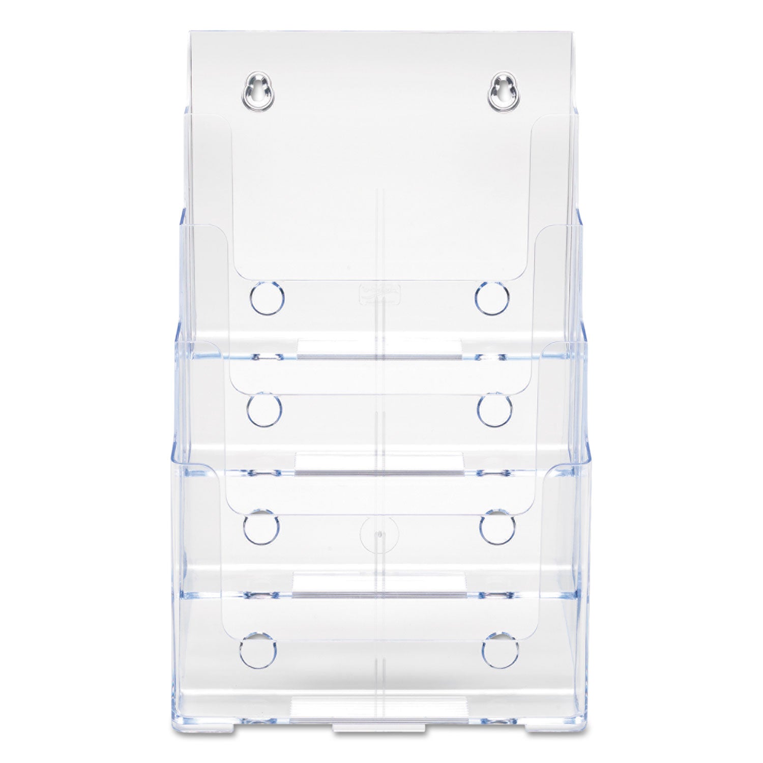 Deflecto Multi-Compartment DocuHolder - 920 x Sheet - 4 Compartment(s) - Compartment Size : 1.57" - 13.50" Height x 9.25" Width x 7" Depth - Desktop - Clear - Polystyrene - 1 Each