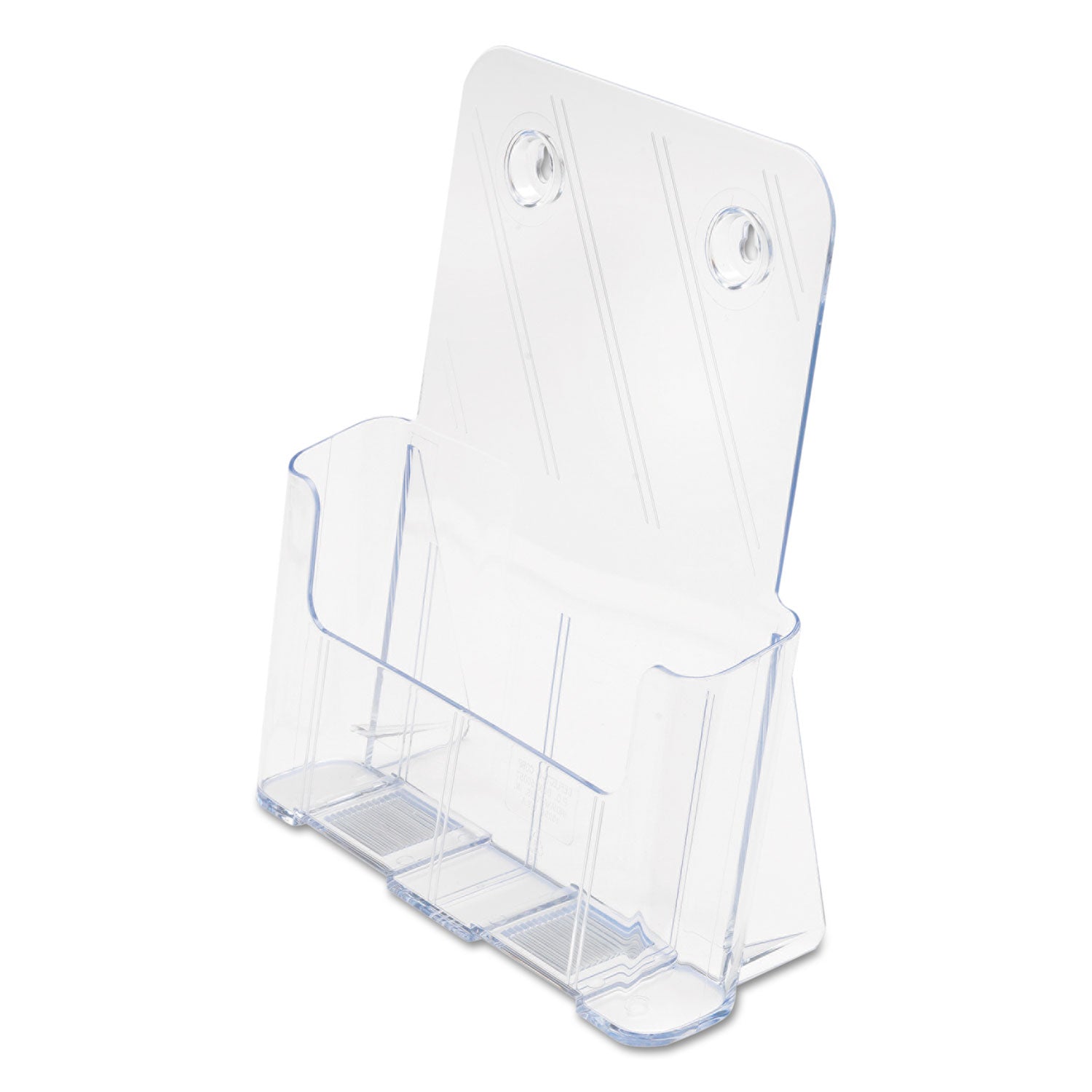 Deflecto Single Compartment DocuHolder - 1 Pocket(s) - 10.75" Height x 9.25" Width x 3.75" Depth - Desktop - Magazine Size - Clear - Plastic - 1 Each