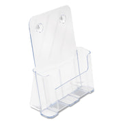 Deflecto Single Compartment DocuHolder - 1 Pocket(s) - 10.75" Height x 9.25" Width x 3.75" Depth - Desktop - Magazine Size - Clear - Plastic - 1 Each