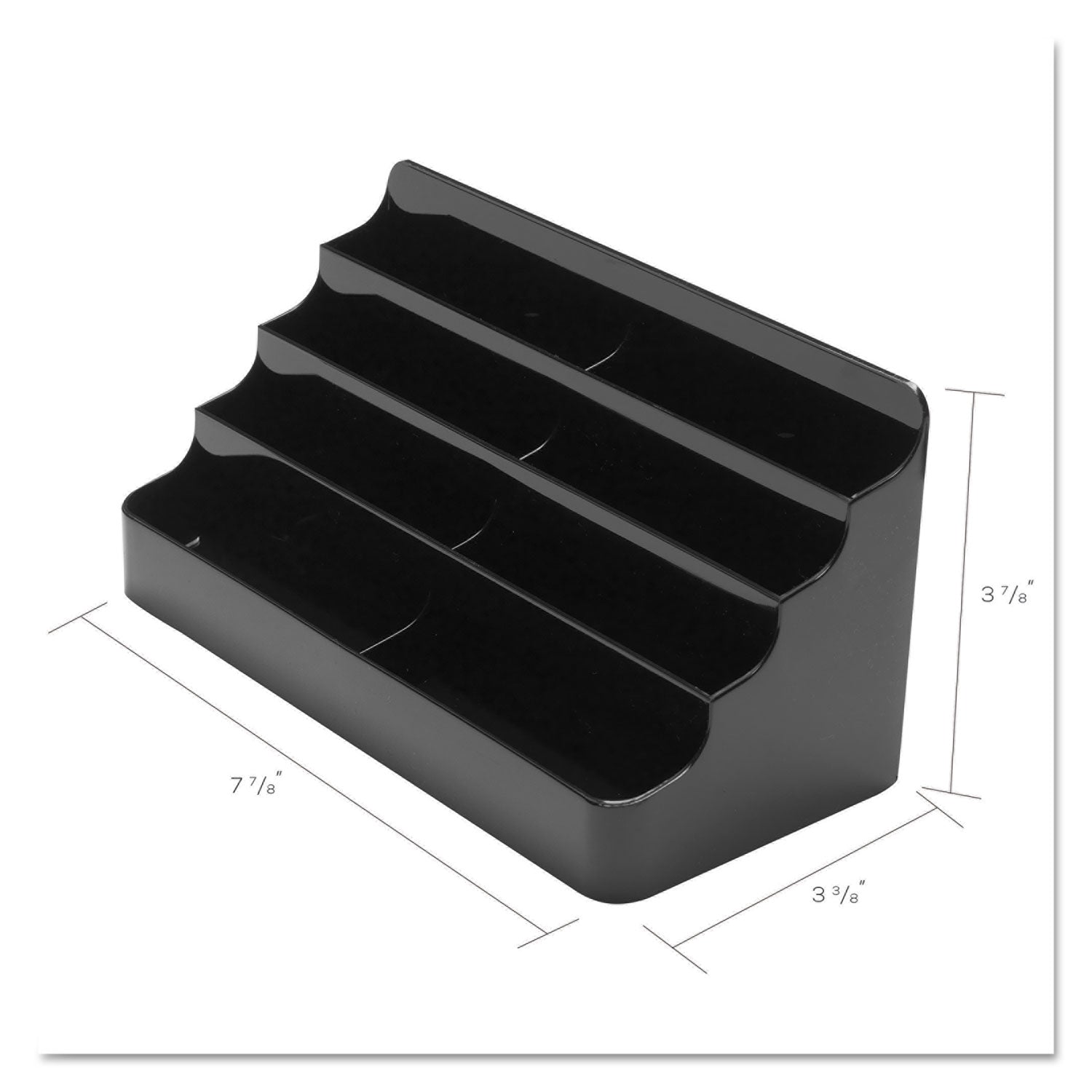 3.9" Height x 7.9" Width x 3.6" Depth - Plastic - Black - 1 Each