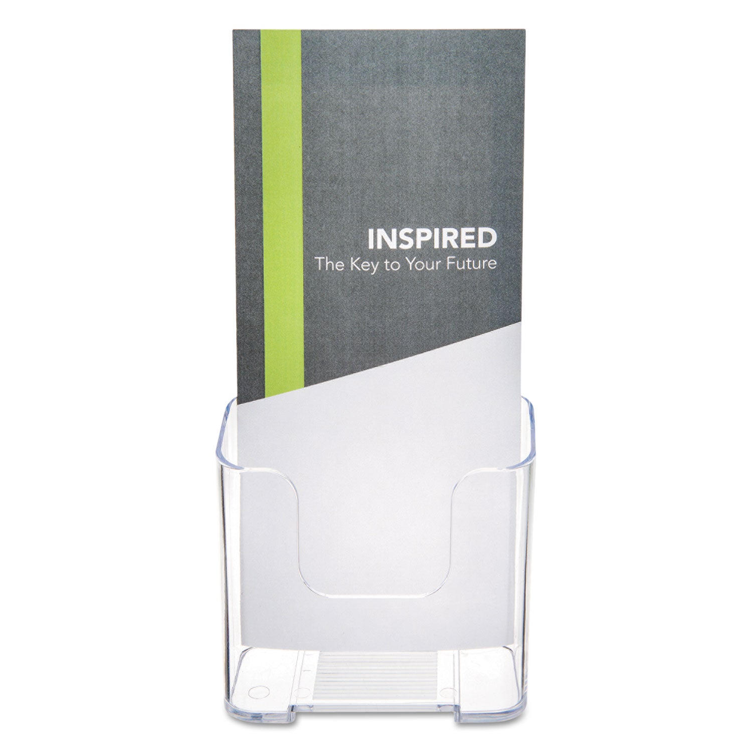 Deflecto Single Compartment DocuHolder - 1 Pocket(s) - 7.75" Height x 4.38" Width x 3.25" Depth - Desktop - Clear - Plastic - 1 Each