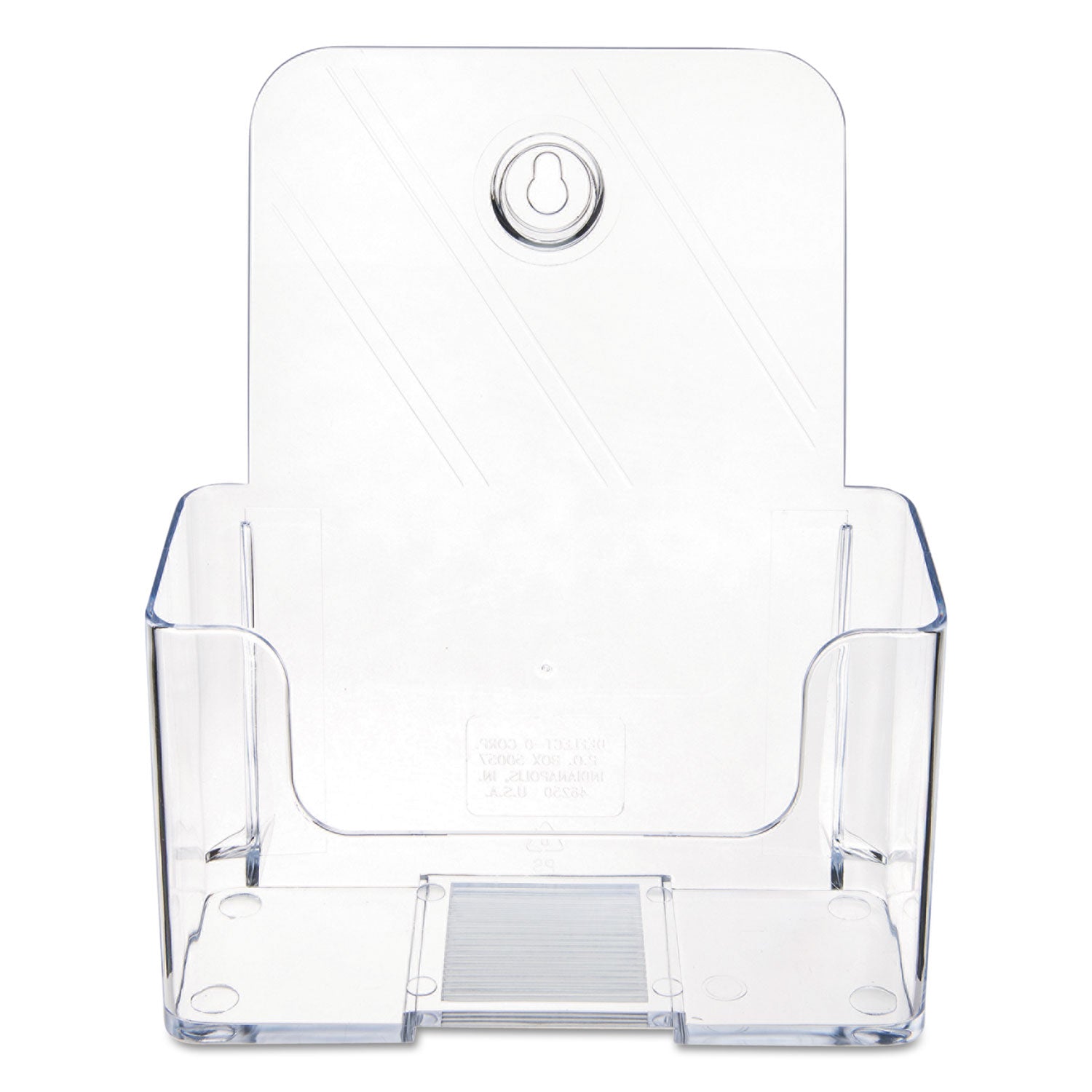 Deflecto Single Compartment DocuHolder - 1 Compartment(s) - 7.75" Height x 6.50" Width x 3.75" Depth - Desktop - Booklet Size - Clear - Plastic - 1 Each