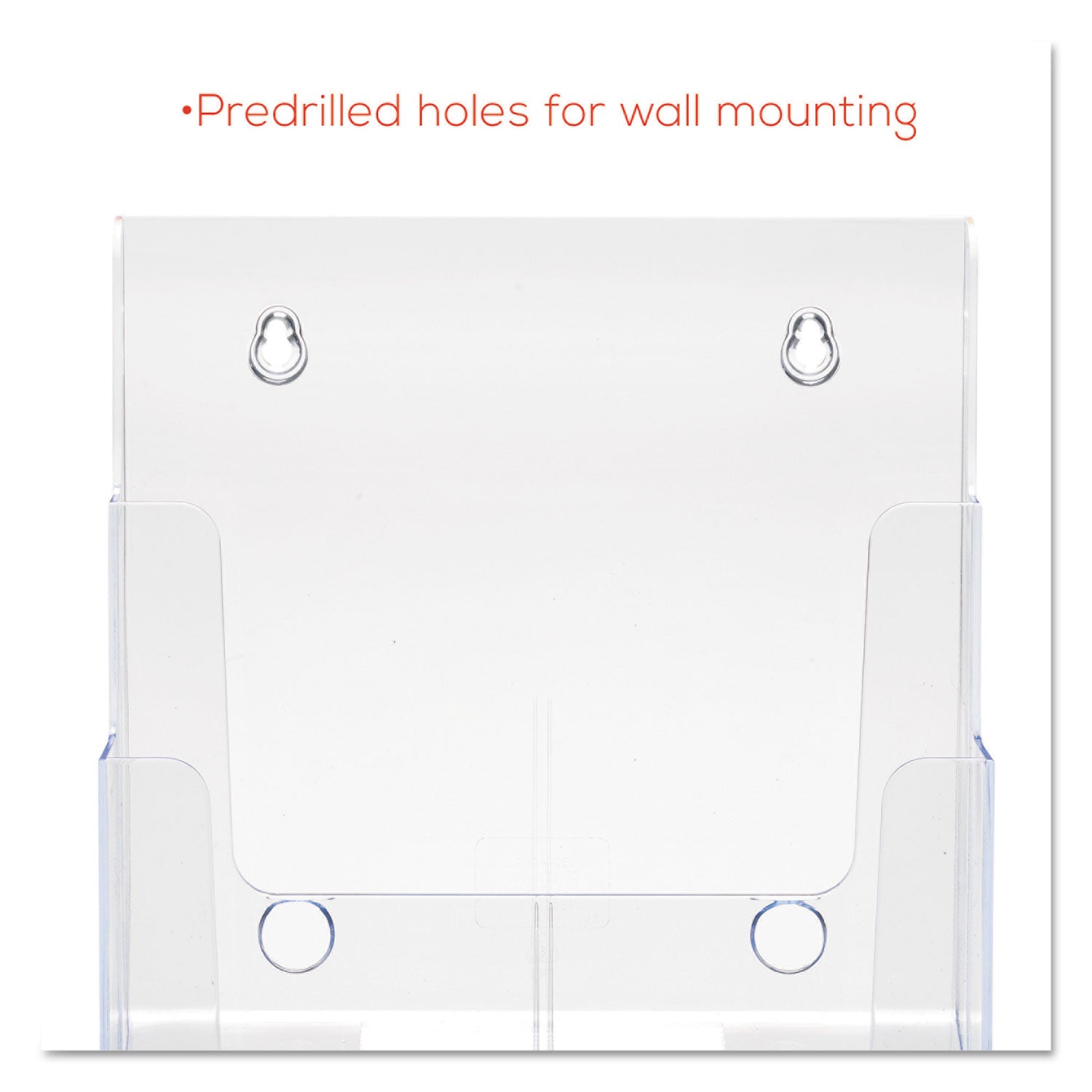 Deflecto Multi-Compartment DocuHolder - 3 Compartment(s) - 3 Tier(s) - 12.62" Height x 9.50" Width x 6.25" Depth - Desktop - Magazine Size - Clear - Plastic - 1 Each
