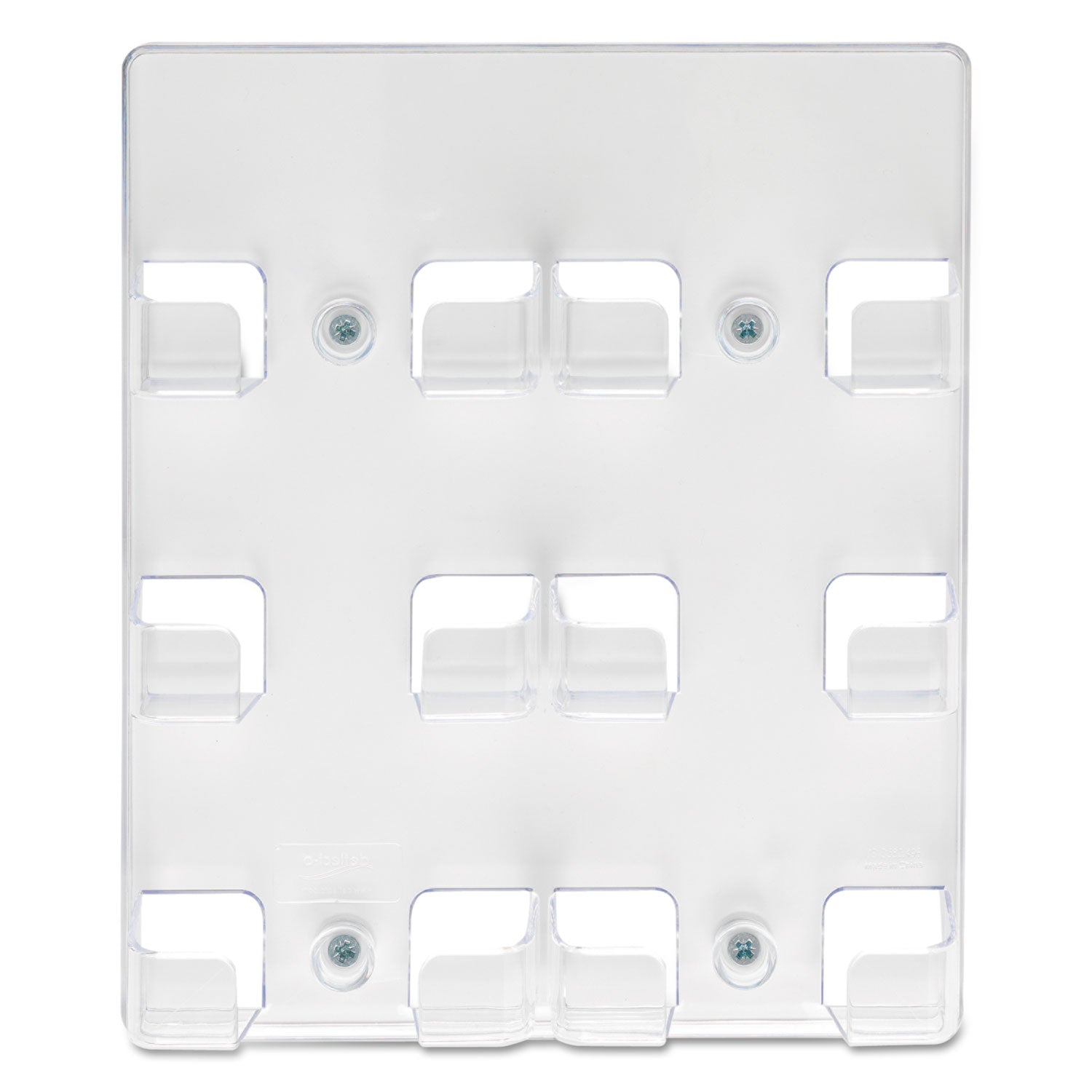 Deflecto Business Card Holder - 9.8" Height x 8.5" Width x 1.8" Depth - Acrylic - Clear - 1 Each