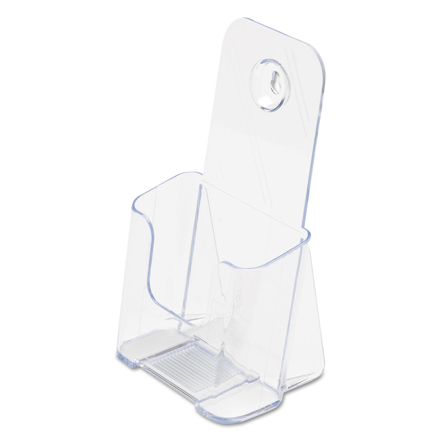 Deflecto Single Compartment DocuHolder - 1 Pocket(s) - 7.75" Height x 4.38" Width x 3.25" Depth - Desktop - Clear - Plastic - 1 Each