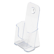 Deflecto Single Compartment DocuHolder - 1 Pocket(s) - 7.75" Height x 4.38" Width x 3.25" Depth - Desktop - Clear - Plastic - 1 Each