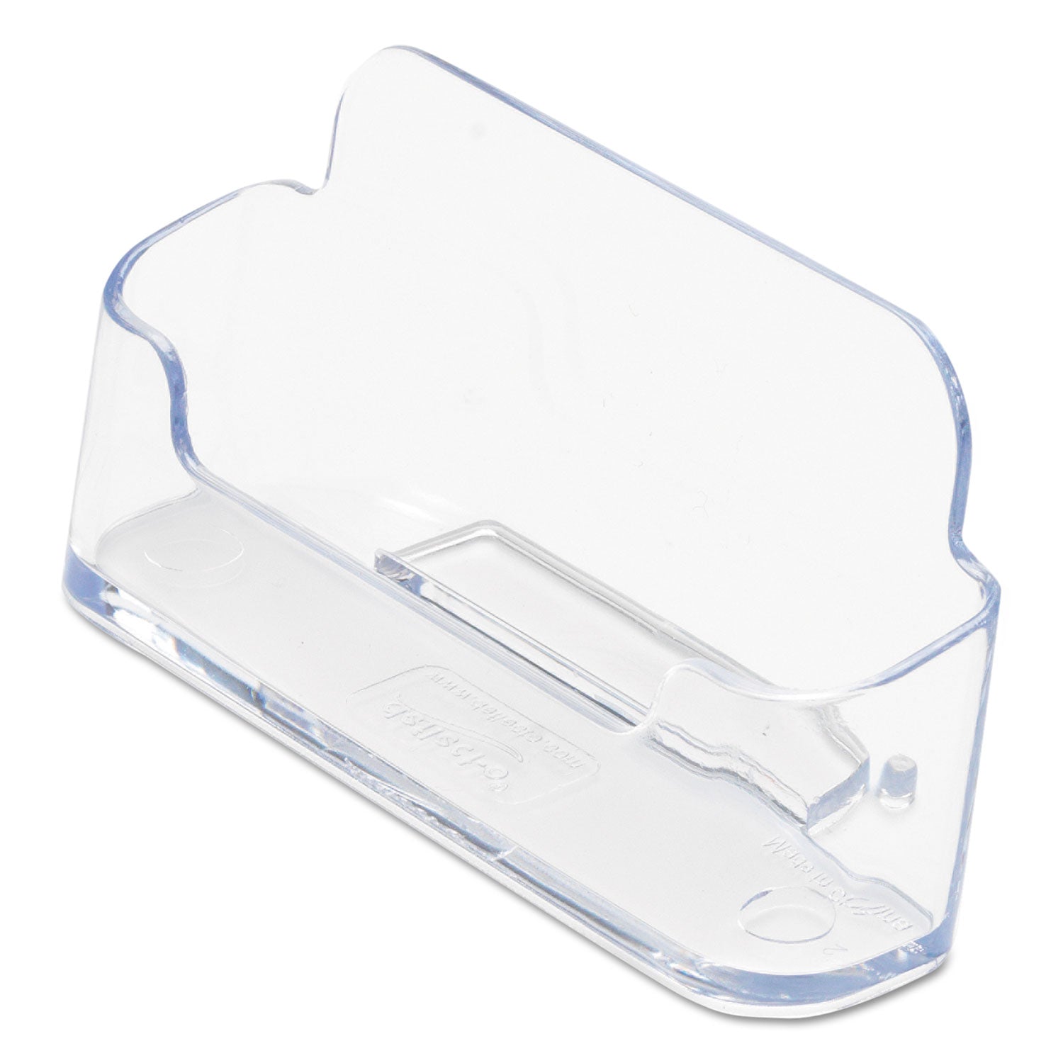 Deflecto Business Card Holder - 1.8" Height x 3.9" Width x 1.4" Depth - Plastic - Clear - 1 Each
