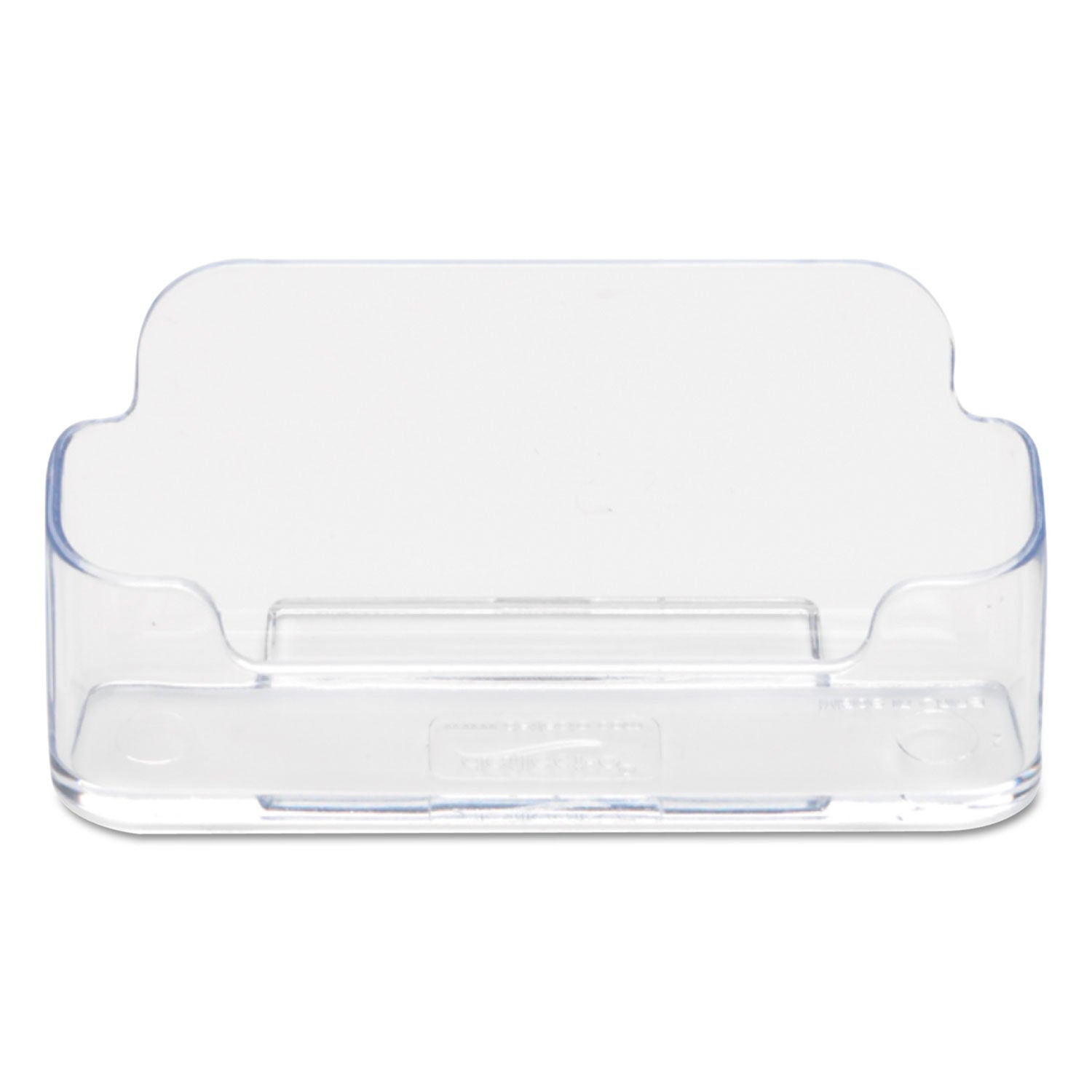 Deflecto Business Card Holder - 1.8" Height x 3.9" Width x 1.4" Depth - Plastic - Clear - 1 Each